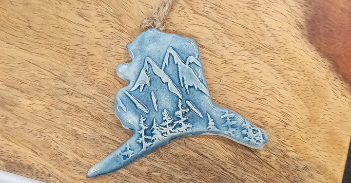 Pottery Ornament Alaska State