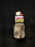 Seal fur, hand beaded lighter with moose hide