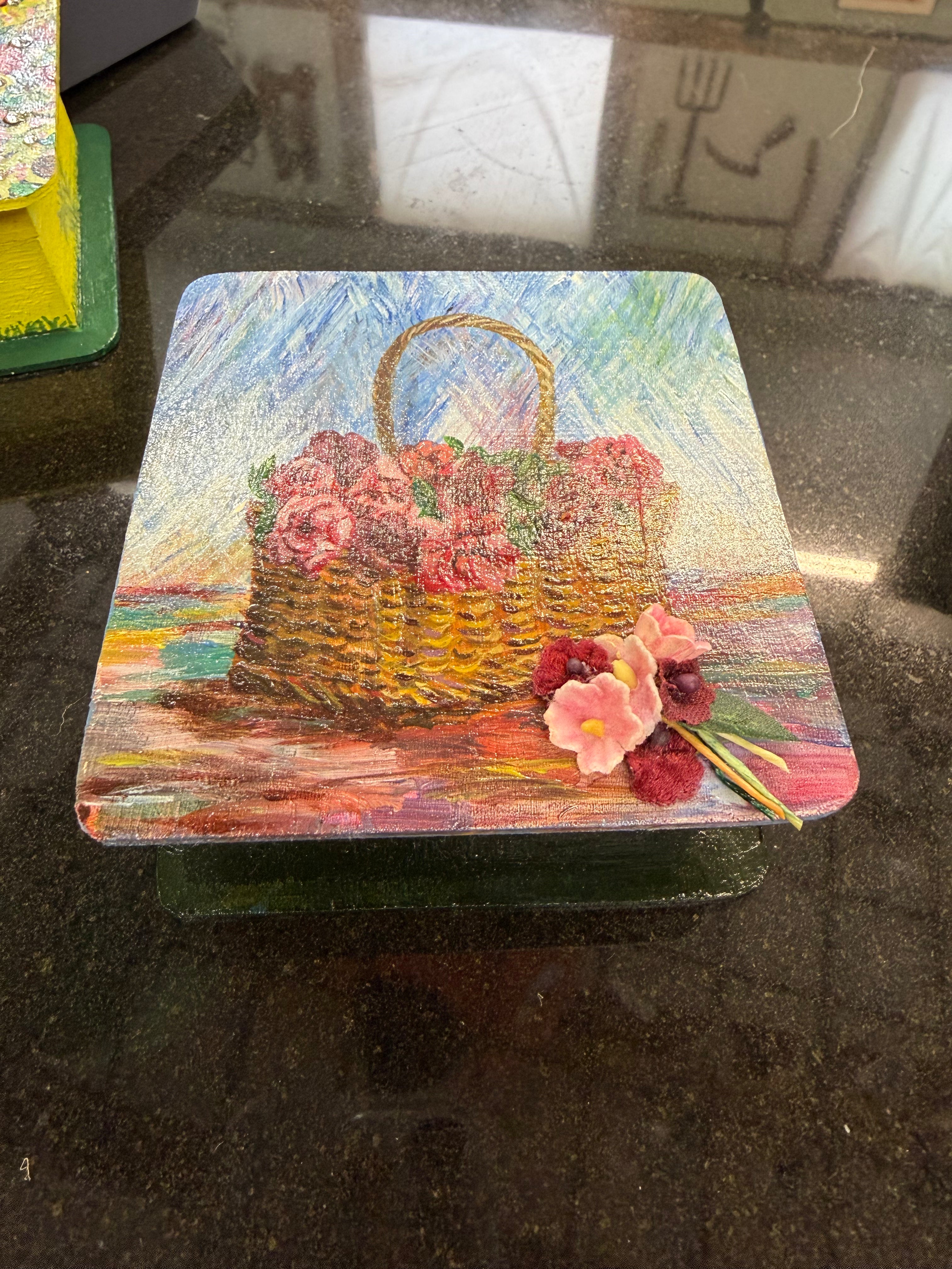 Hand Painted and Beaded Boxes