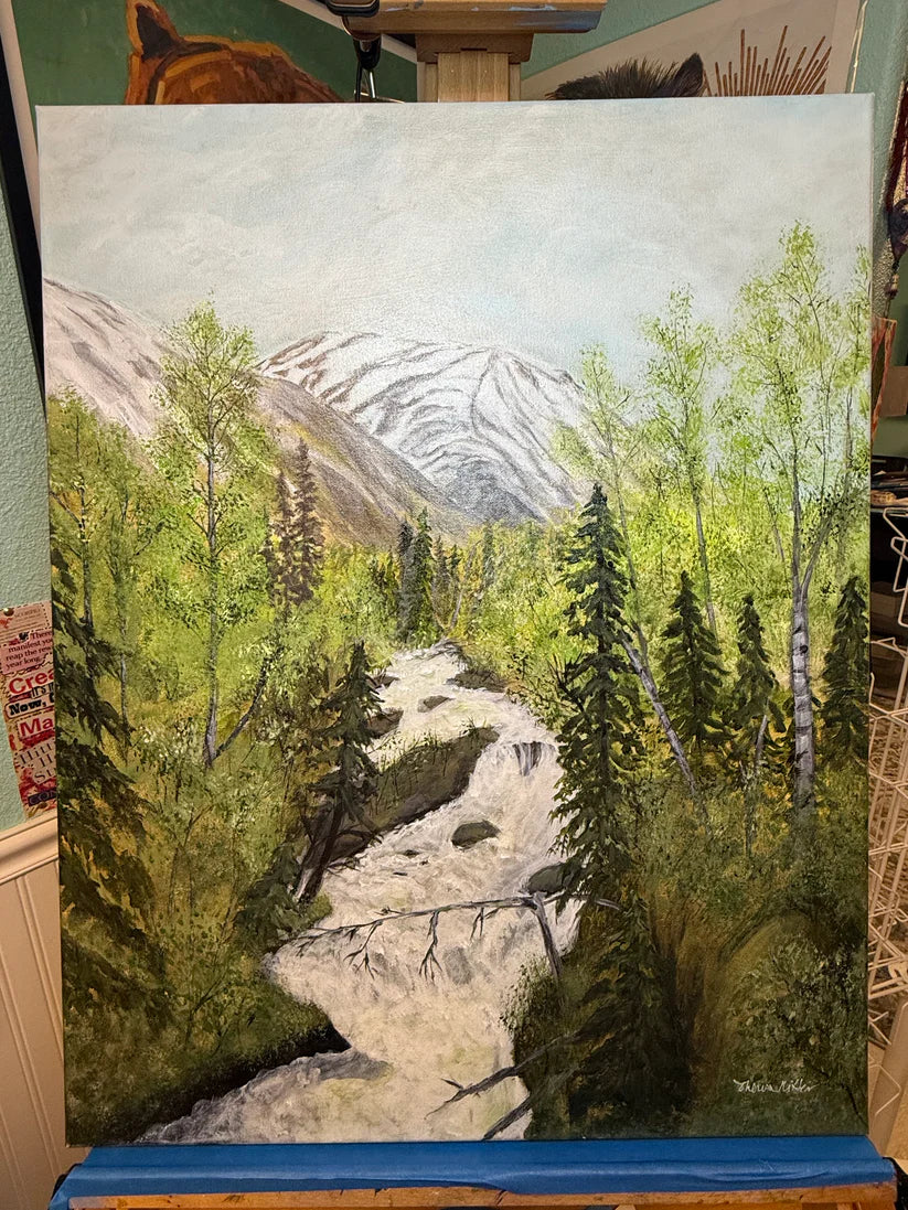 Russian River Falls: Original Painting 22x28