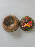 #137 Round Fall Color With Leaf Topper