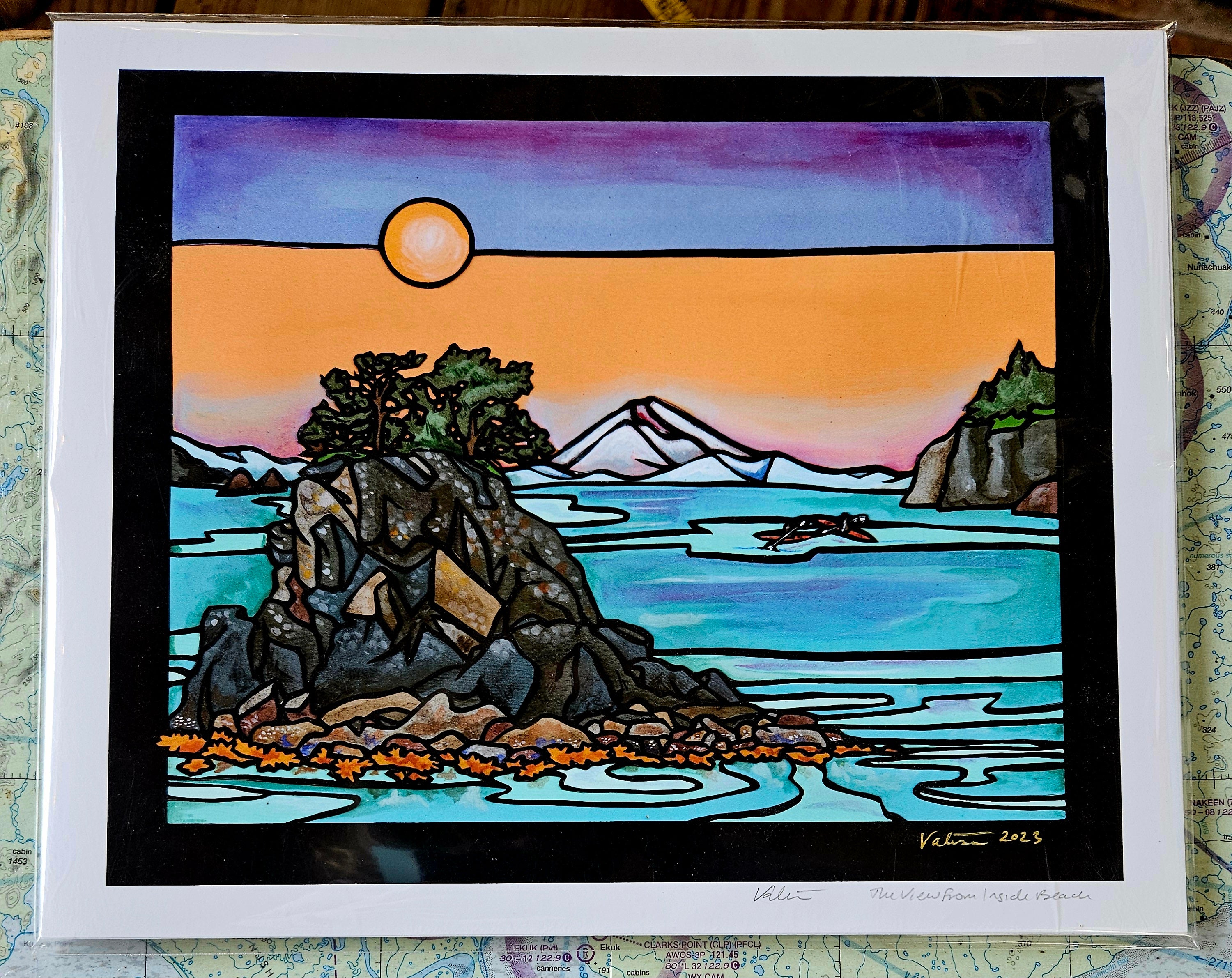 View From Inside Beach