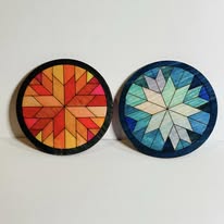 Wood circle ornament